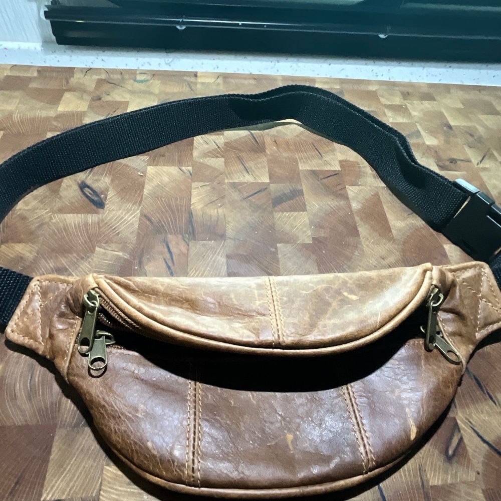 Brown leather Fanny Pack